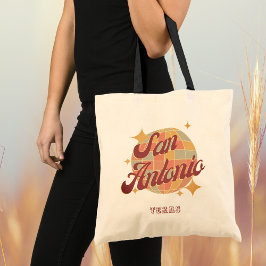 San Antonio City Texas Retro Vintage Tote Bag