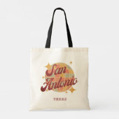 San Antonio City Texas Retro Vintage Tote Bag (Achterkant)
