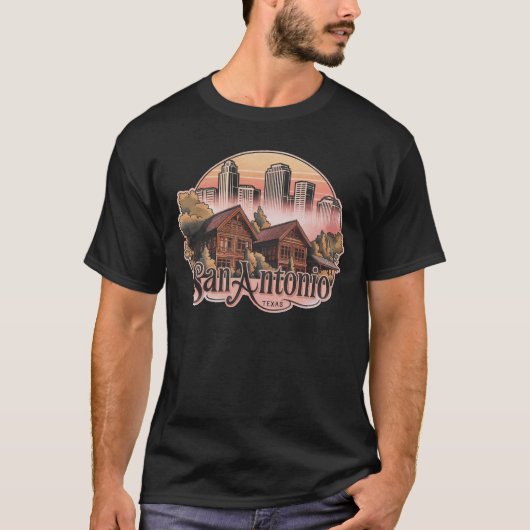 San Antonio City Texas, Verenigde Staten T-shirt (Voorkant)