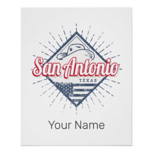 San Antonio City Texas Verenigde Staten  Verenigde Perfect Poster