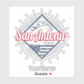 San Antonio City Texas Verenigde Staten  Verenigde Sticker (Vel)