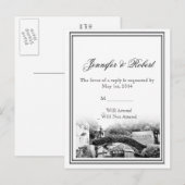 San Antonio Destination Wedding RSVP Briefkaart (Voorkant / Achterkant)