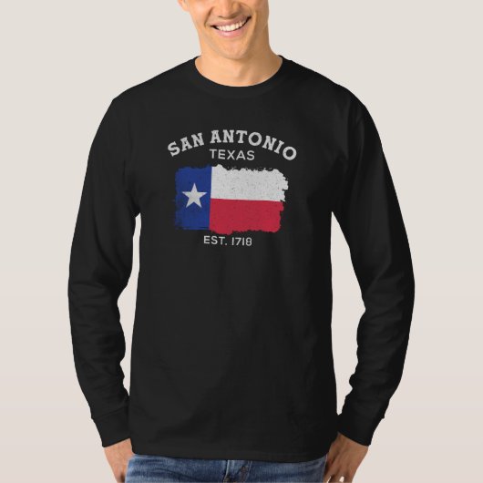 San Antonio est 1718 Ontwerp voor trotse San Anton T-shirt (Voorkant)