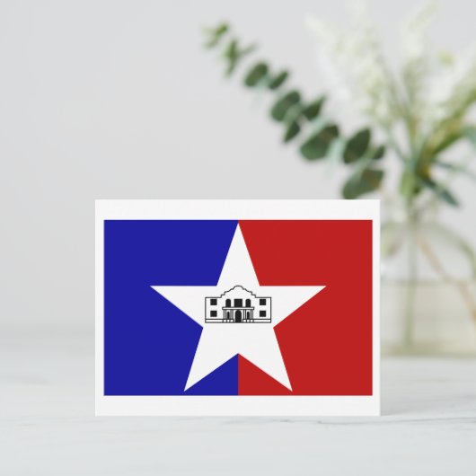 San Antonio Flag Briefkaart (Staand voorkant)