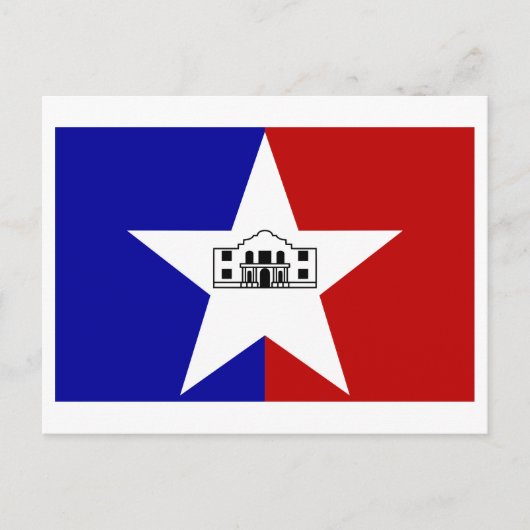 San Antonio Flag Briefkaart (Voorkant)