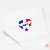 San Antonio Flag Hart Sticker (Envelop)