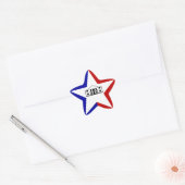 San Antonio Flag Ster Sticker (Envelop)