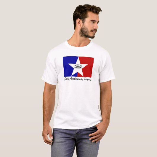 San Antonio Flag T-shirt (Voorkant volledig)
