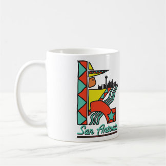 San Antonio Graphic Coffee Mok