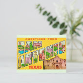 San Antonio Groet Ansichtkaart  Briefkaart (Staand voorkant)