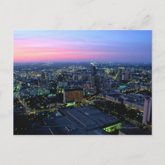 San Antonio in Dusk Briefkaart (Voorkant)