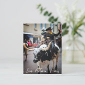 San Antonio Longhorn Briefkaart (Staand voorkant)