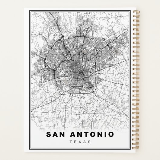 San Antonio Map Planner (Achterkant)