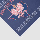 San Antonio Poland Texan Tissuepapier (Detail)
