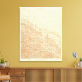 San Antonio quadrangle toont San Andreas Rift Canvas Afdruk (Insitu (Woonkamer))