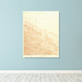San Antonio quadrangle toont San Andreas Rift Canvas Afdruk (Insitu (Houten vloer))