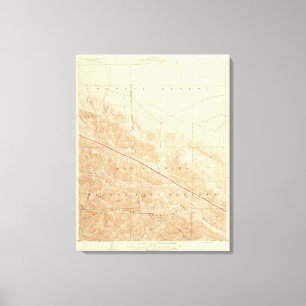 San Antonio quadrangle toont San Andreas Rift Canvas Afdruk