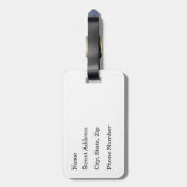 San Antonio River Walk Bagagelabel (Achterkant verticaal)