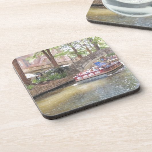 San Antonio River Walk Bier Onderzetter (Linkerzijde)