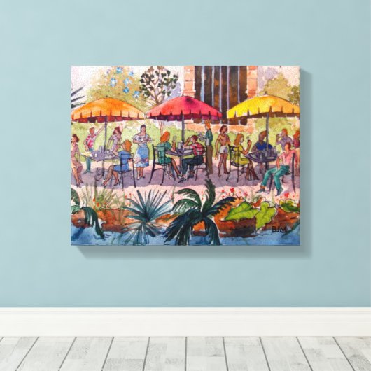 San Antonio River Walk Canvas Afdruk (Insitu (Houten vloer))