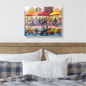 San Antonio River Walk Canvas Afdruk (Insitu (Slaapkamer))