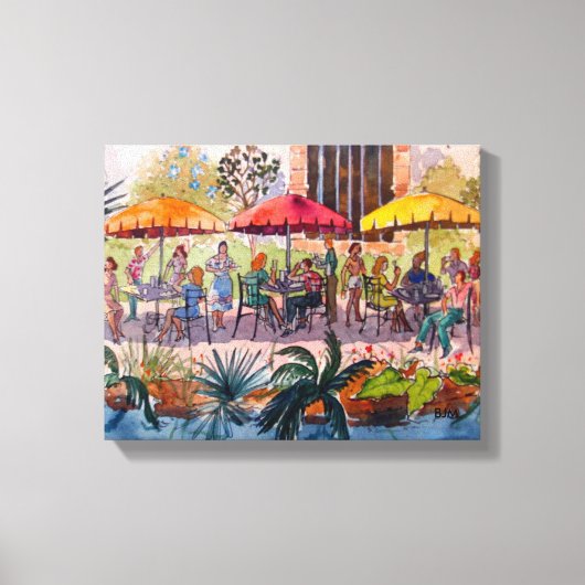 San Antonio River Walk Canvas Afdruk (Voorkant)