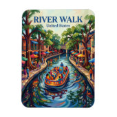 San Antonio River Walk Texas Magneet (Verticaal)