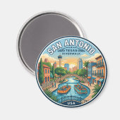 San Antonio River Walk VS Magneet (Voorkant / Achterkant)