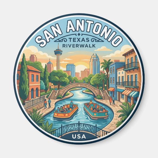 San Antonio River Walk VS Magneet (Voorkant)