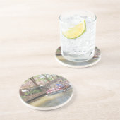 San Antonio River Walk Zandsteen Onderzetter (Zijkant)