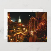 San Antonio Riverwalk bij nacht Briefkaart (Voorkant / Achterkant)