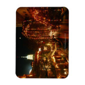 San Antonio Riverwalk bij nacht Magneet (Verticaal)