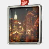 San Antonio Riverwalk bij nacht Metalen Ornament (Links)