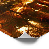 San Antonio Riverwalk bij nacht Poster (Hoek)