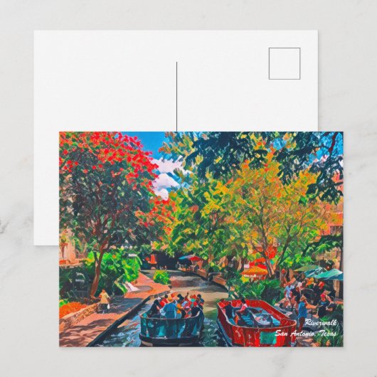 San Antonio Riverwalk Briefkaart (Voorkant / Achterkant)