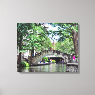 San Antonio Riverwalk Canvas Afdruk