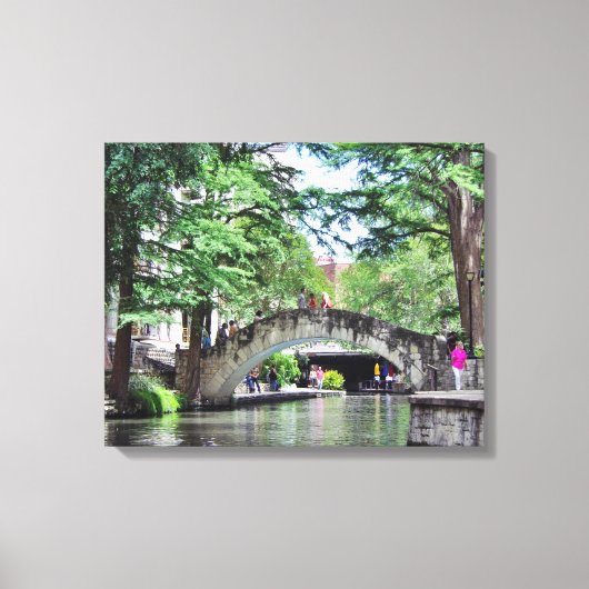 San Antonio Riverwalk Canvas Afdruk (Voorkant)