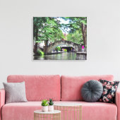 San Antonio Riverwalk Canvas Afdruk (Insitu (Woonkamer))