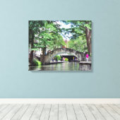 San Antonio Riverwalk Canvas Afdruk (Insitu (Houten vloer))
