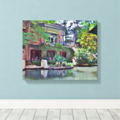 San Antonio Riverwalk Canvas Afdruk (Insitu (Houten vloer))