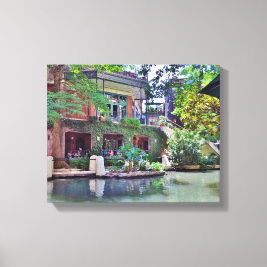 San Antonio Riverwalk Canvas Afdruk (Voorkant)