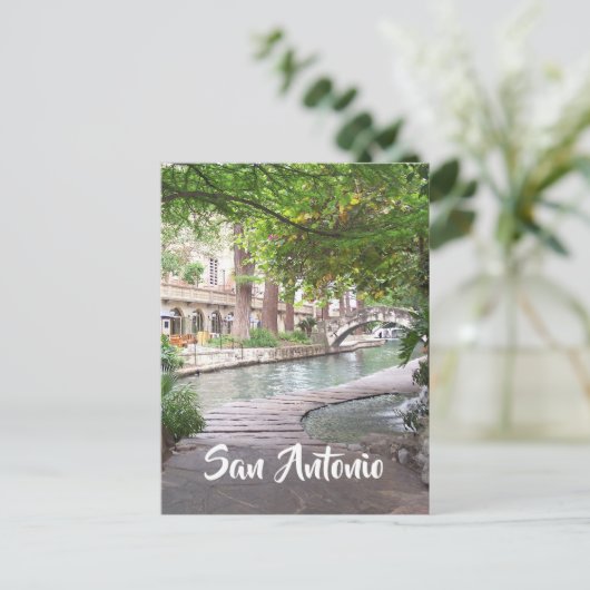 San Antonio Riverwalk foto Briefkaart (Staand voorkant)
