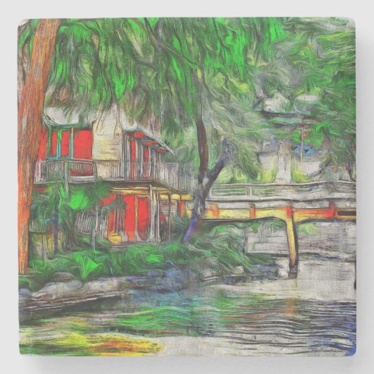 San Antonio Riverwalk Onderzetters (Voorkant)