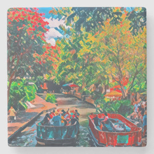 San Antonio Riverwalk Stenen Onderzetter