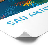 San Antonio Riverwalk Texas Reisprint Poster (Hoek)