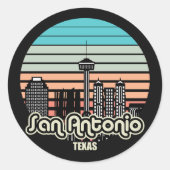  San Antonio Ronde Sticker (Voorkant)
