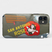 San Antonio Roos B-24 Nose Art ( bruinslag) Case-Mate iPhone Case (Achterkant (horizontaal))