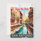 San Antonio Save the Date  Briefkaart (Voorkant)