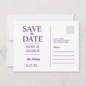 San Antonio Save the Date  Briefkaart (Achterkant)