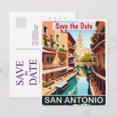 San Antonio Save the Date  Briefkaart (Voorkant / Achterkant)